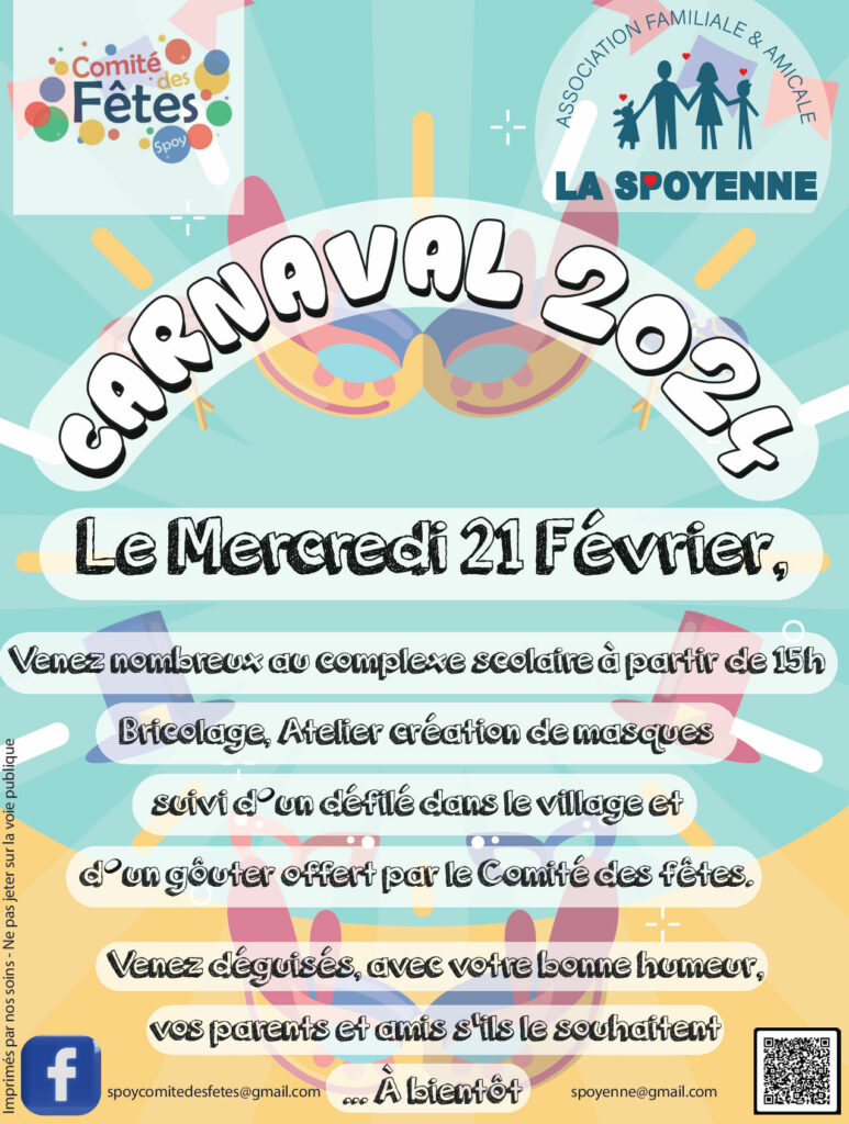 Flyer Carnaval Spoy 2024